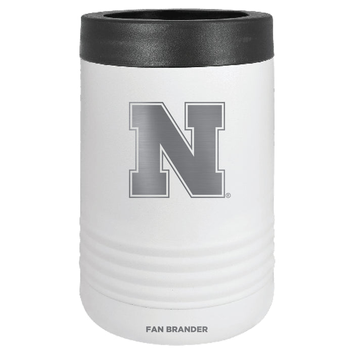 Fan Brander 12oz/16oz Can Cooler with Nebraska Cornhuskers Etched Primary Logo