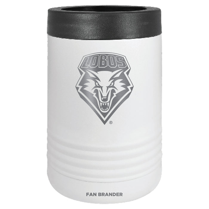 Fan Brander 12oz/16oz Can Cooler with New Mexico Lobos Etched Primary Logo