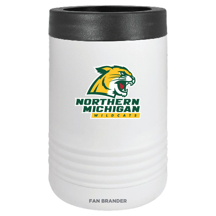 Fan Brander 12oz/16oz Can Cooler with Northern Michigan University Wildcats Primary Logo