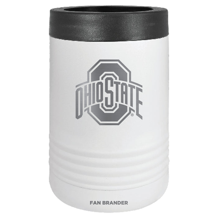 Fan Brander 12oz/16oz Can Cooler with Ohio State Buckeyes Etched Primary Logo