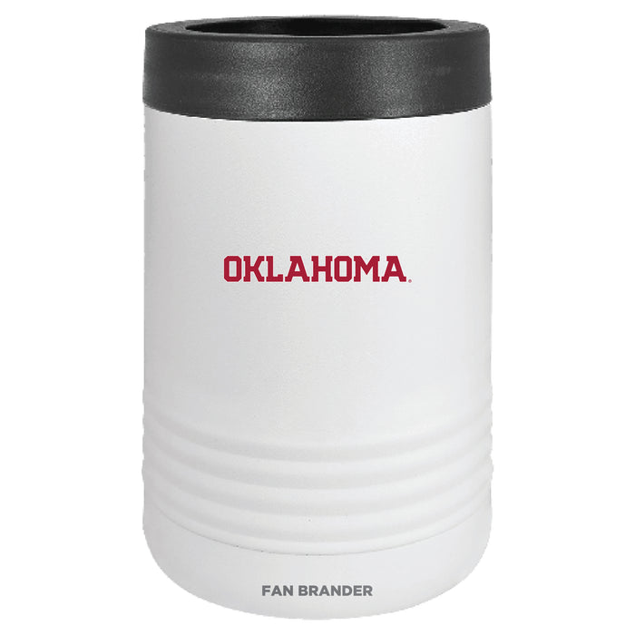 Fan Brander 12oz/16oz Can Cooler with Oklahoma Sooners Secondary Logo