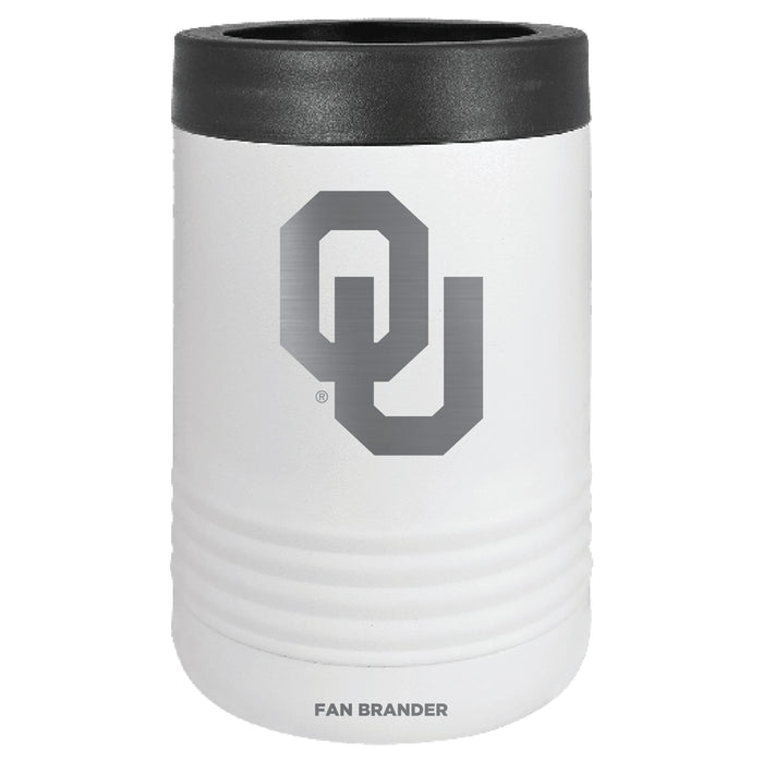 Fan Brander 12oz/16oz Can Cooler with Oklahoma Sooners Etched Primary Logo