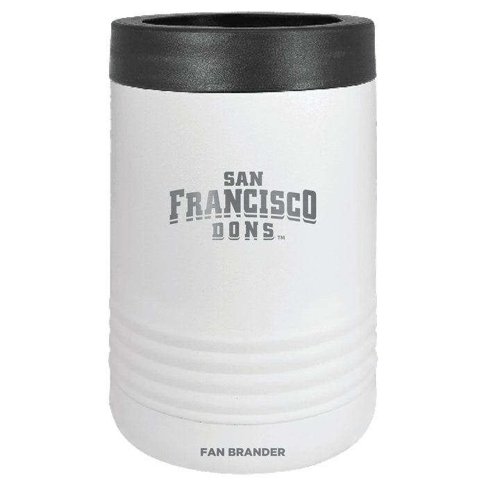Fan Brander 12oz/16oz Can Cooler with San Francisco Dons Etched Primary Logo