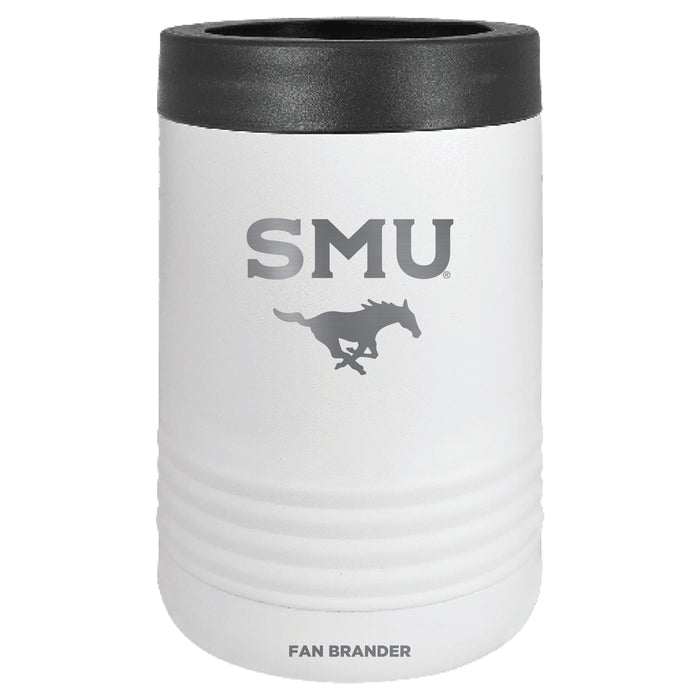 Fan Brander 12oz/16oz Can Cooler with SMU Mustangs Etched Primary Logo