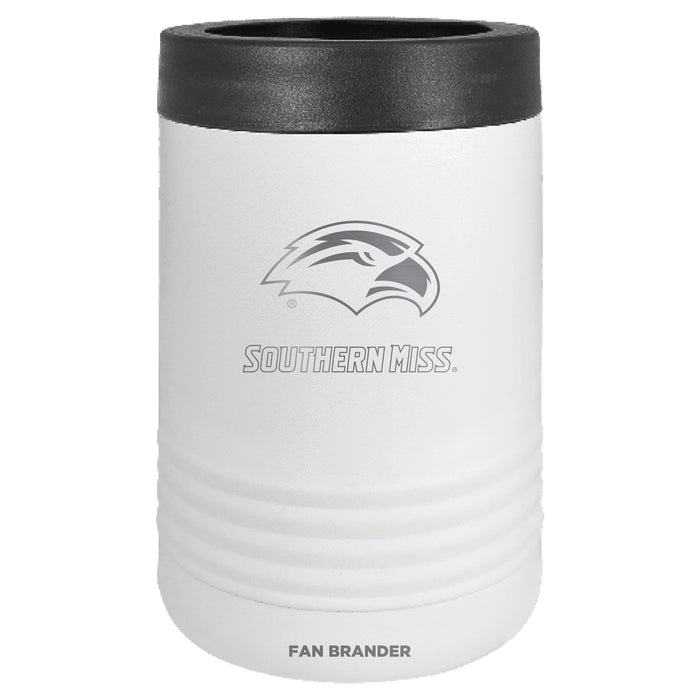 Fan Brander 12oz/16oz Can Cooler with Southern Mississippi Golden Eagles Etched Primary Logo