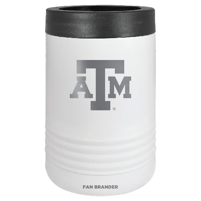 Fan Brander 12oz/16oz Can Cooler with Texas A&M Aggies Etched Primary Logo