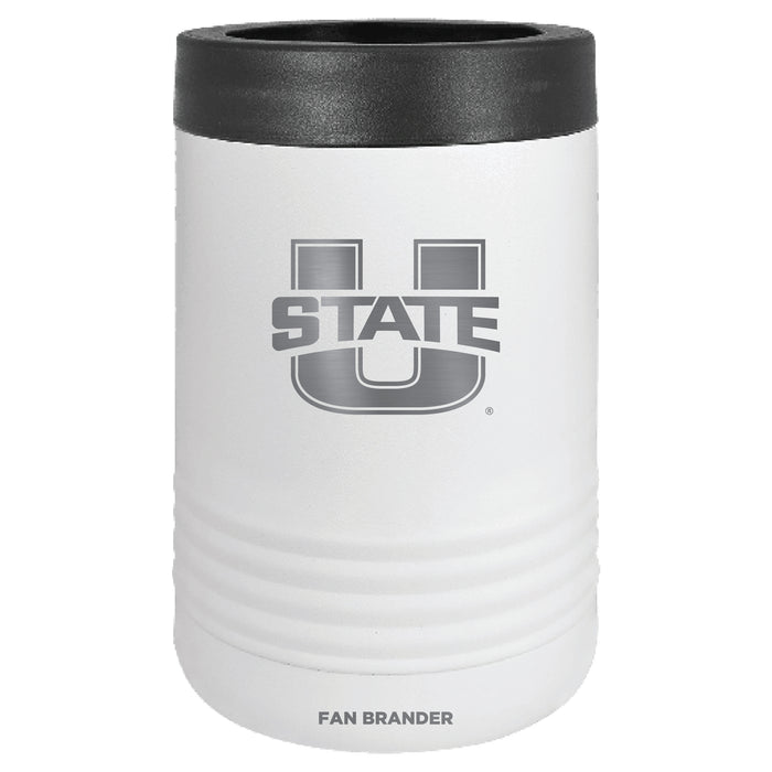 Fan Brander 12oz/16oz Can Cooler with Utah State Aggies Etched Primary Logo