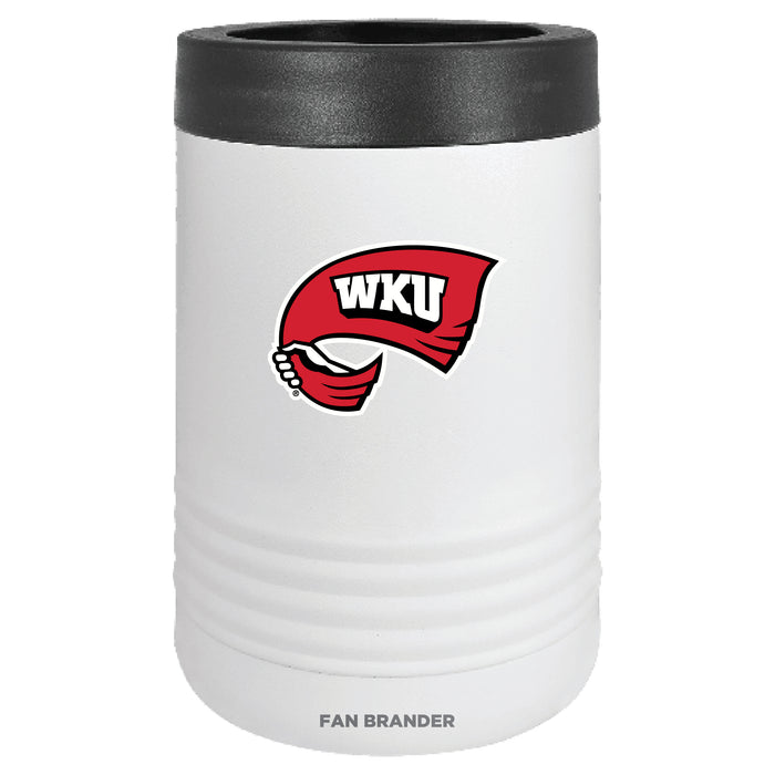 Fan Brander 12oz/16oz Can Cooler with Western Kentucky Hilltoppers Primary Logo