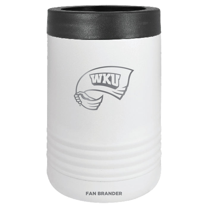 Fan Brander 12oz/16oz Can Cooler with Western Kentucky Hilltoppers Etched Primary Logo