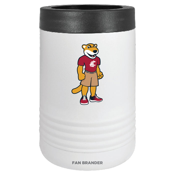 Fan Brander 12oz/16oz Can Cooler with Washington State Cougars Secondary Logo