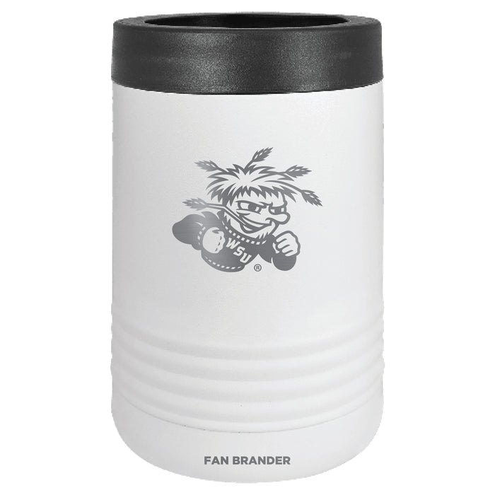Fan Brander 12oz/16oz Can Cooler with Wichita State Shockers Etched Primary Logo