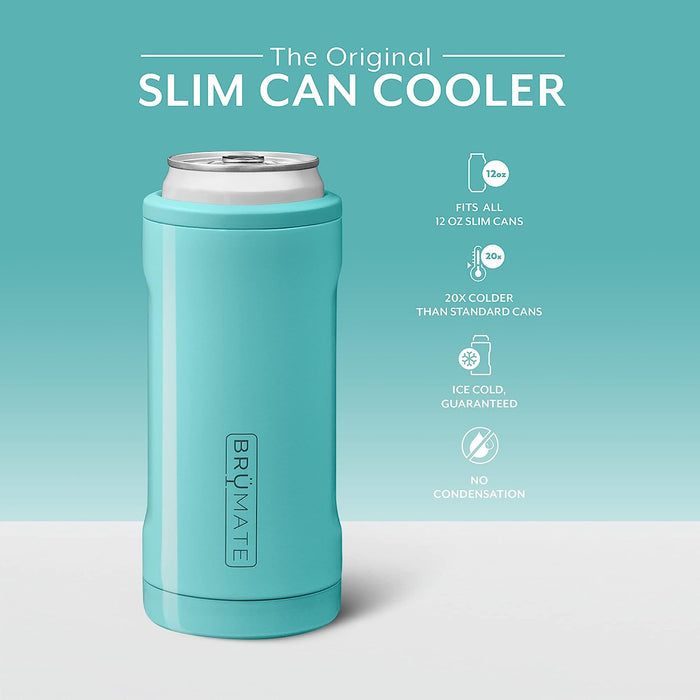 BruMate Slim Insulated Can Cooler with Kansas Jayhawks Alumni Primary Logo