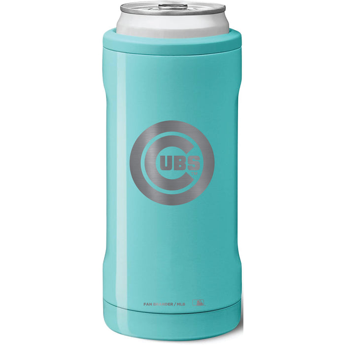 BruMate Slim Insulated Can Cooler with Chicago Cubs Primary Logo