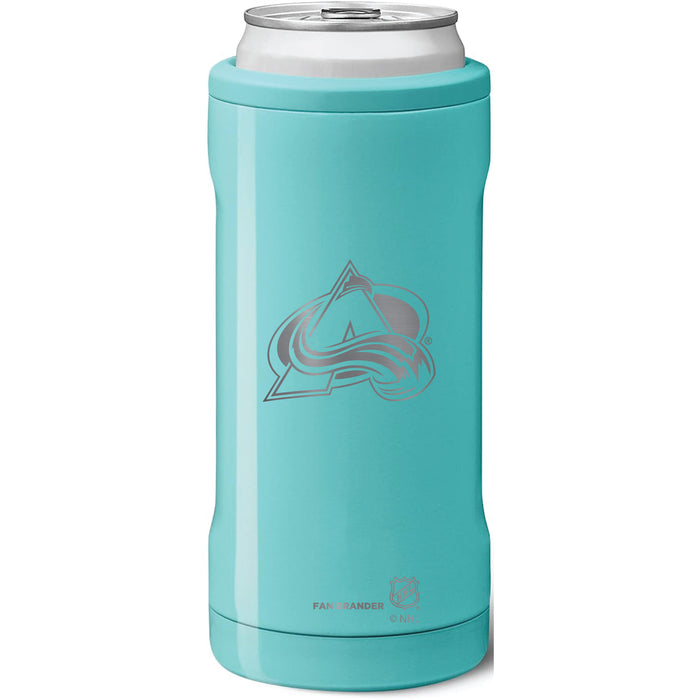 BruMate Slim Insulated Can Cooler with Colorado Avalanche Primary Logo