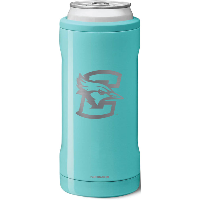 BruMate Slim Insulated Can Cooler with Creighton University Bluejays Primary Logo