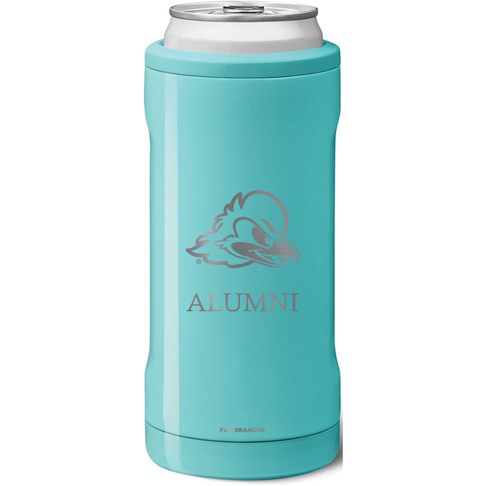 BruMate Slim Insulated Can Cooler with Delaware Fightin' Blue Hens Alumni Primary Logo