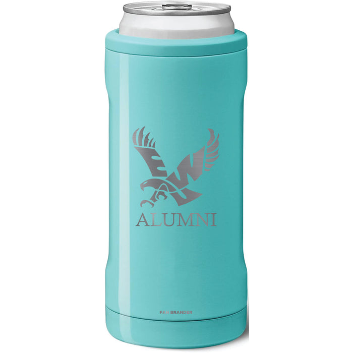 BruMate Slim Insulated Can Cooler with Eastern Washington Eagles Alumni Primary Logo