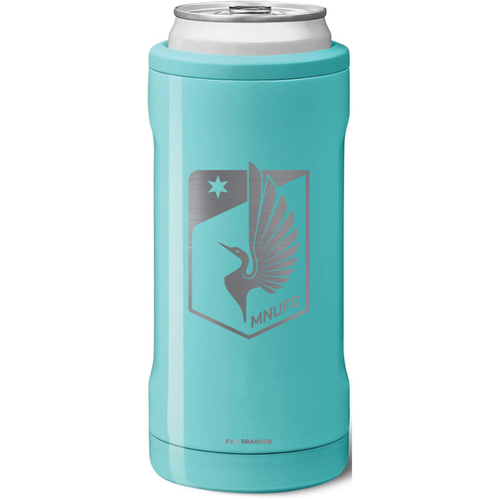 BruMate Slim Insulated Can Cooler with Minnesota United FC Primary Logo