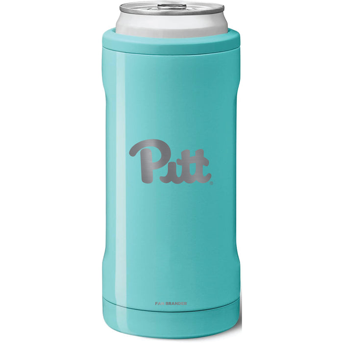 BruMate Slim Insulated Can Cooler with Pittsburgh Panthers Primary Logo