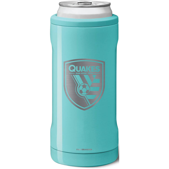 BruMate Slim Insulated Can Cooler with San Jose Earthquakes Primary Logo