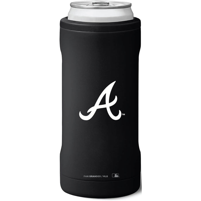 BruMate Slim Insulated Can Cooler with Atlanta Braves Primary Logo