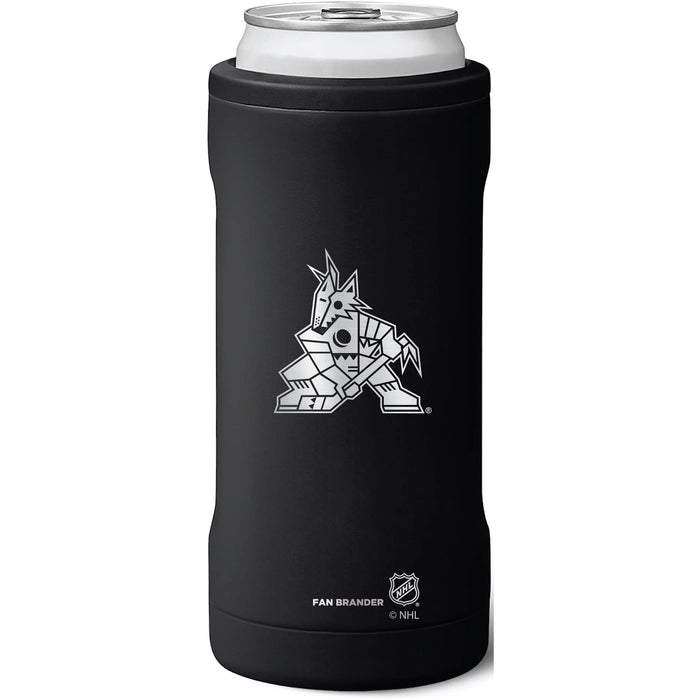 BruMate Slim Insulated Can Cooler with Arizona Coyotes Primary Logo