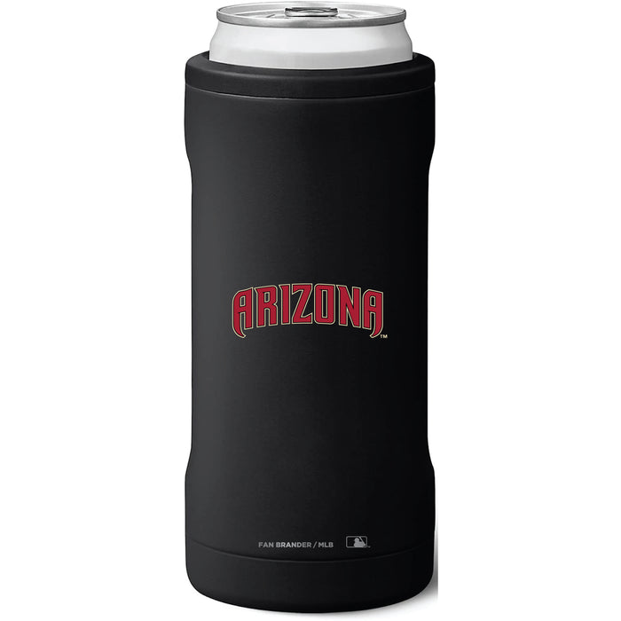 BruMate Slim Insulated Can Cooler with Arizona Diamondbacks Wordmark Logo