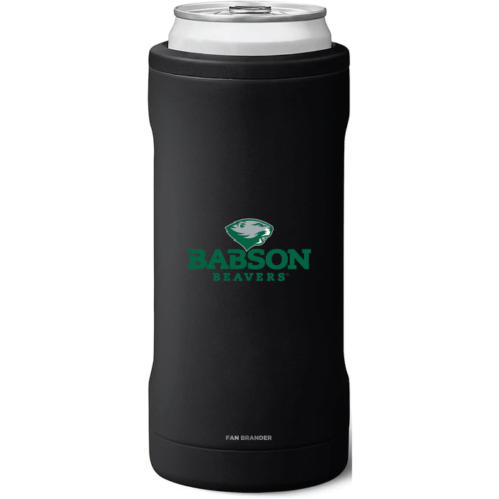 BruMate Slim Insulated Can Cooler with Babson University Primary Logo