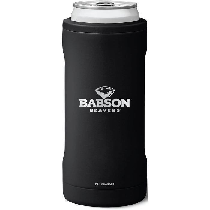 BruMate Slim Insulated Can Cooler with Babson University Primary Logo