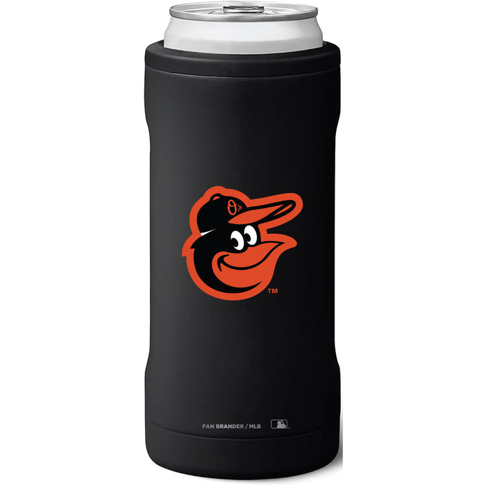 BruMate Slim Insulated Can Cooler with Baltimore Orioles Primary Logo