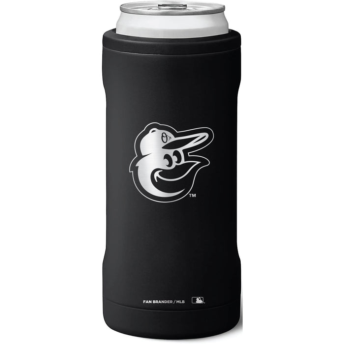 BruMate Slim Insulated Can Cooler with Baltimore Orioles Primary Logo