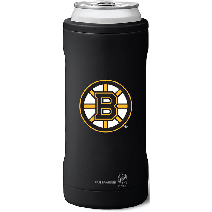 BruMate Slim Insulated Can Cooler with Boston Bruins Primary Logo