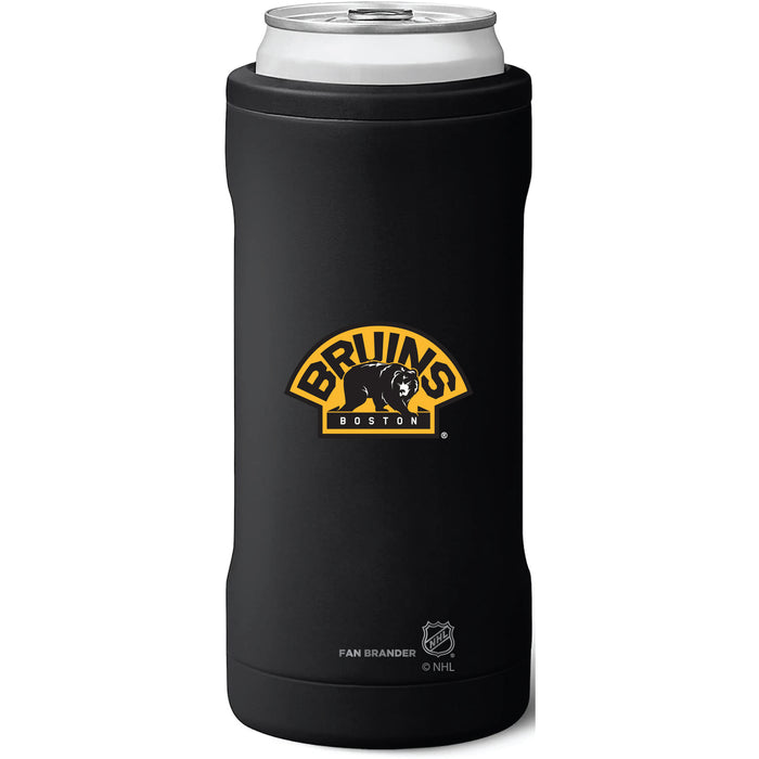 BruMate Slim Insulated Can Cooler with Boston Bruins Secondary Logo