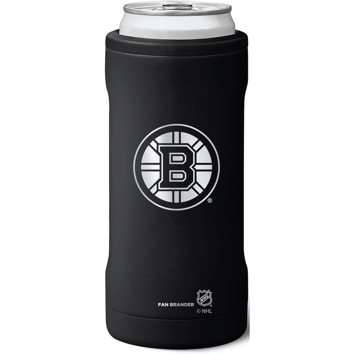 BruMate Slim Insulated Can Cooler with Boston Bruins Primary Logo