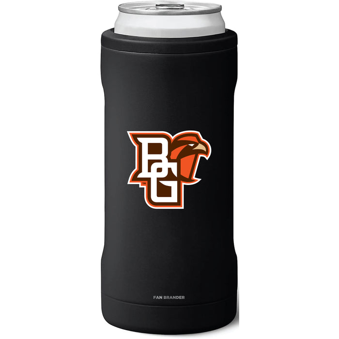 BruMate Slim Insulated Can Cooler with Bowling Green Falcons Primary Logo