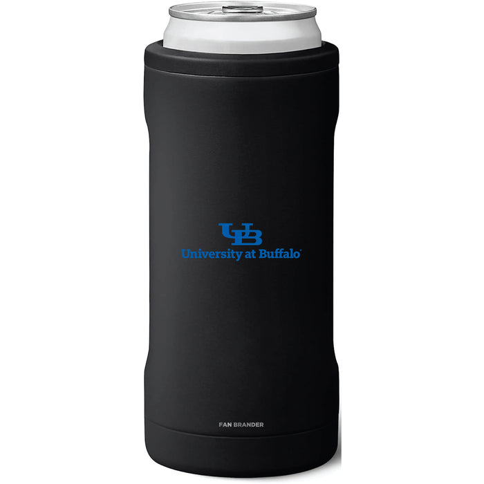 BruMate Slim Insulated Can Cooler with Buffalo Bulls Primary Logo