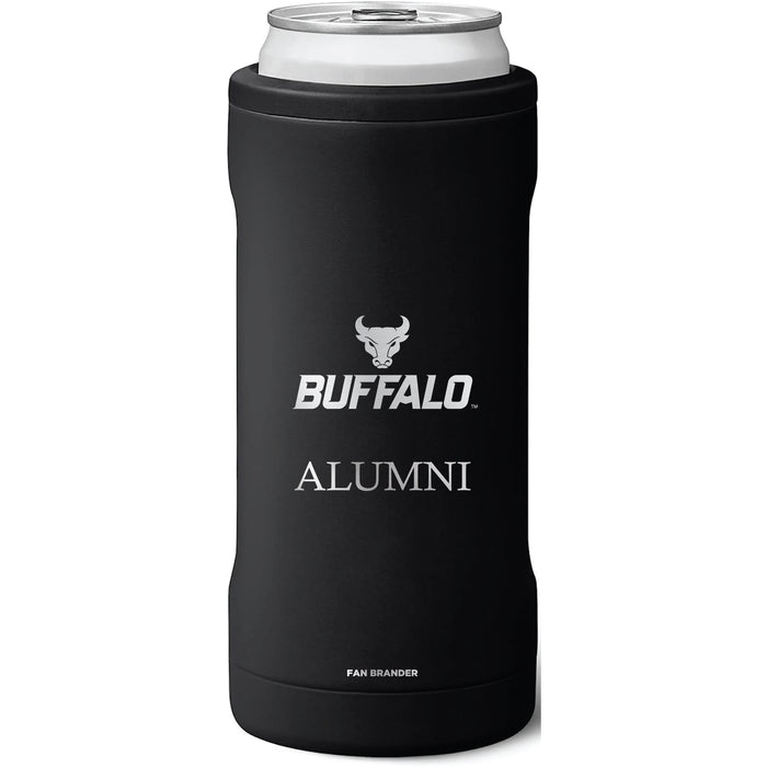 BruMate Slim Insulated Can Cooler with Buffalo Bulls Alumni Primary Logo