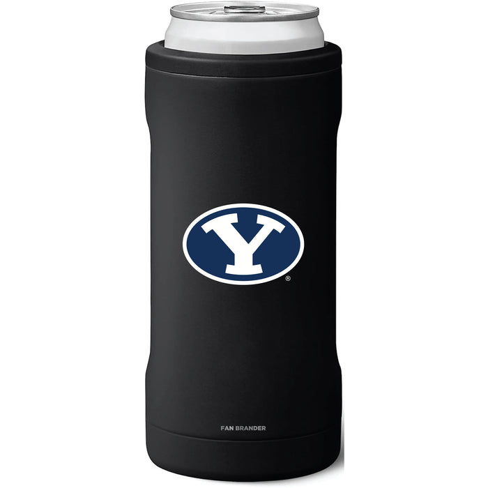 BruMate Slim Insulated Can Cooler with Brigham Young Cougars Primary Logo