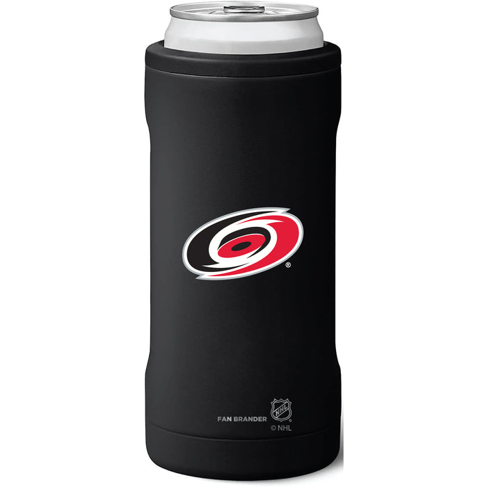 BruMate Slim Insulated Can Cooler with Carolina Hurricanes Primary Logo