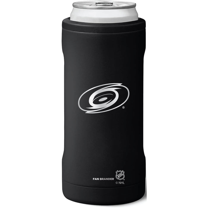 BruMate Slim Insulated Can Cooler with Carolina Hurricanes Primary Logo