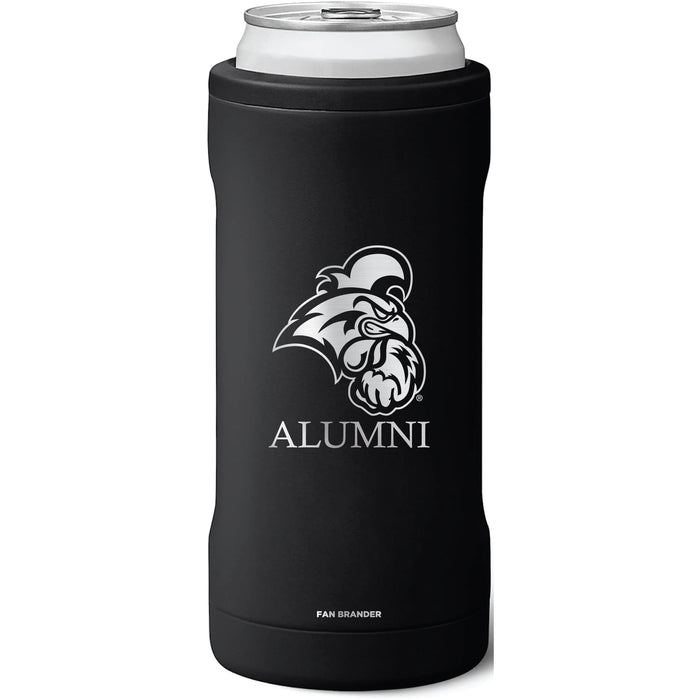BruMate Slim Insulated Can Cooler with Coastal Carolina Univ Chanticleers Alumni Primary Logo