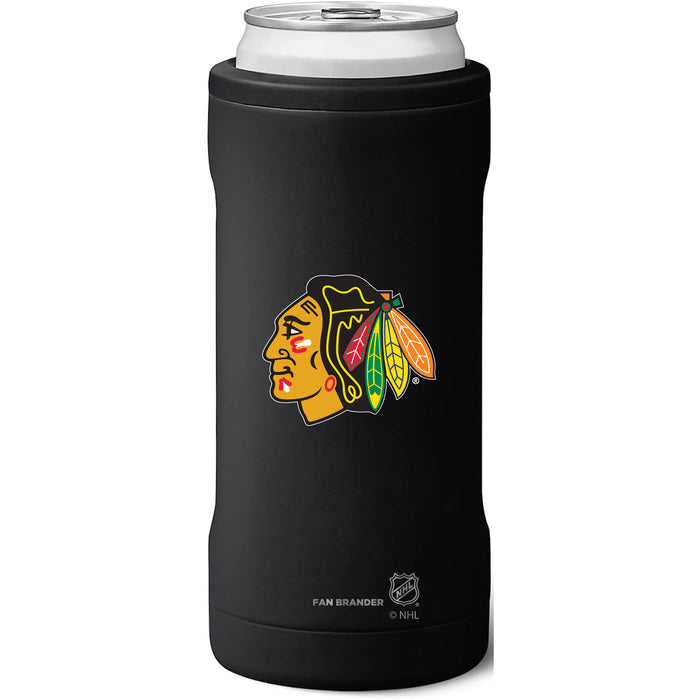 BruMate Slim Insulated Can Cooler with Chicago Blackhawks Primary Logo