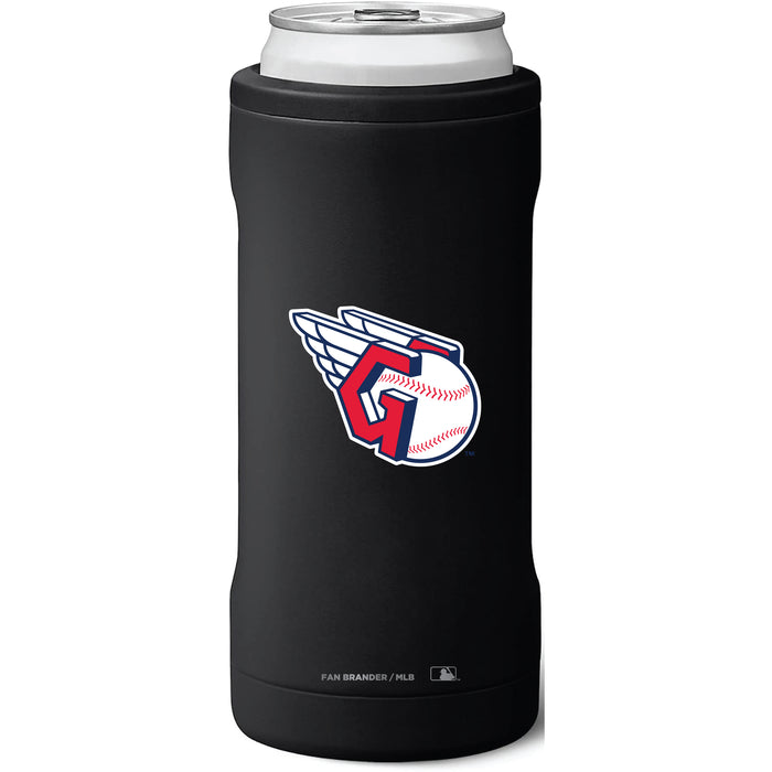 BruMate Slim Insulated Can Cooler with Cleveland Guardians Primary Logo