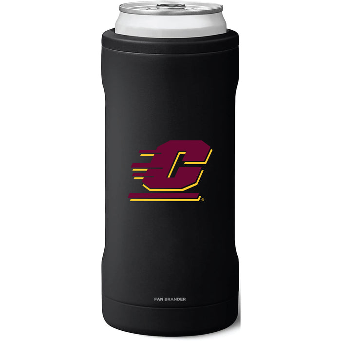 BruMate Slim Insulated Can Cooler with Central Michigan Chippewas Primary Logo