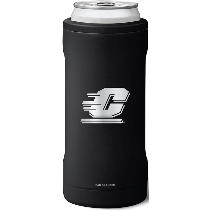 BruMate Slim Insulated Can Cooler with Central Michigan Chippewas Primary Logo