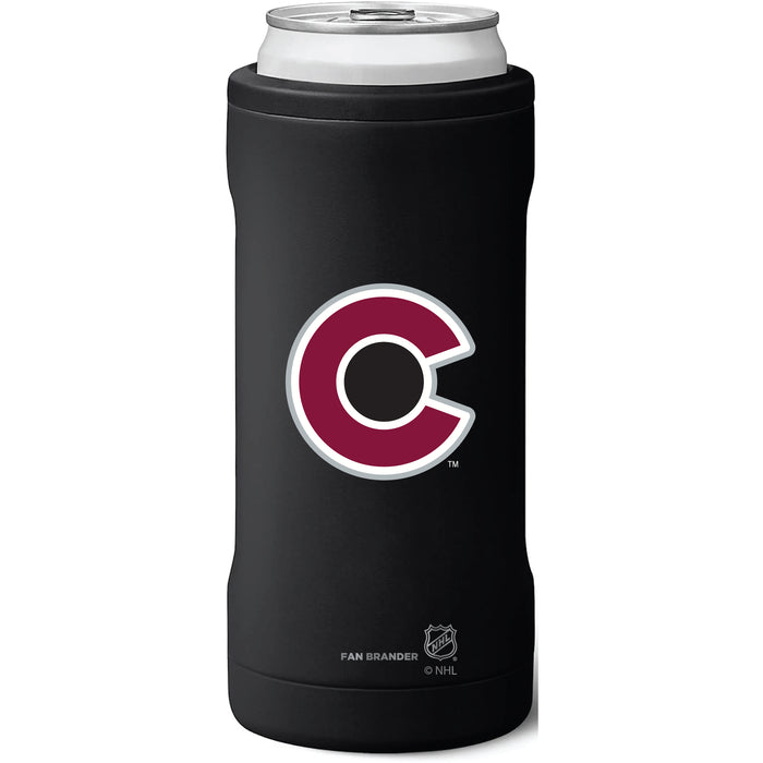 BruMate Slim Insulated Can Cooler with Colorado Avalanche Secondary Logo