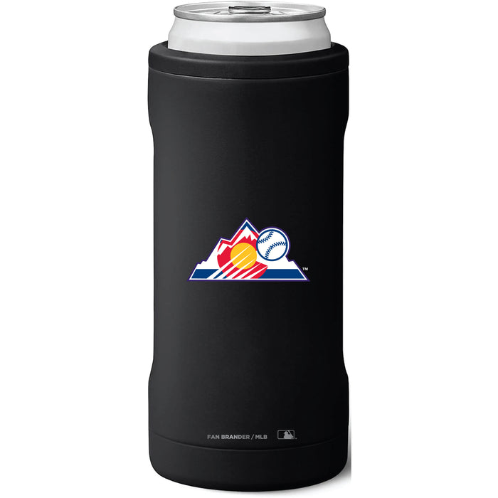 BruMate Slim Insulated Can Cooler with Colorado Rockies Secondary Logo