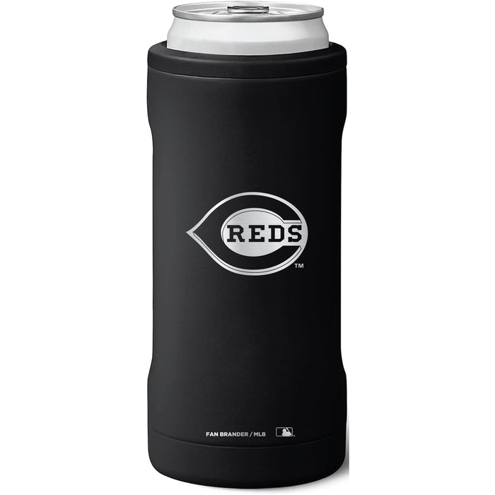 BruMate Slim Insulated Can Cooler with Cincinnati Reds Primary Logo