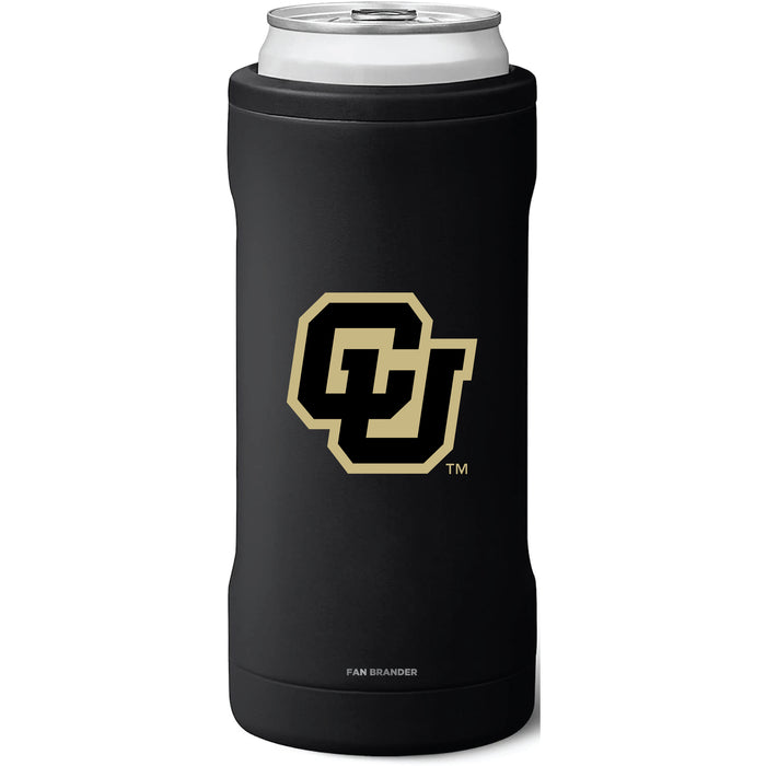 BruMate Slim Insulated Can Cooler with Colorado Buffaloes Secondary Logo