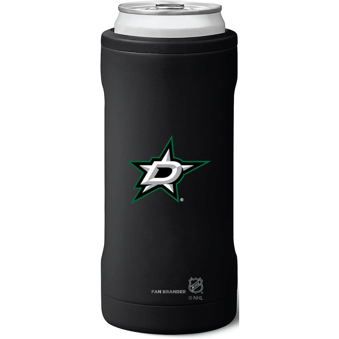 BruMate Slim Insulated Can Cooler with Dallas Stars Primary Logo